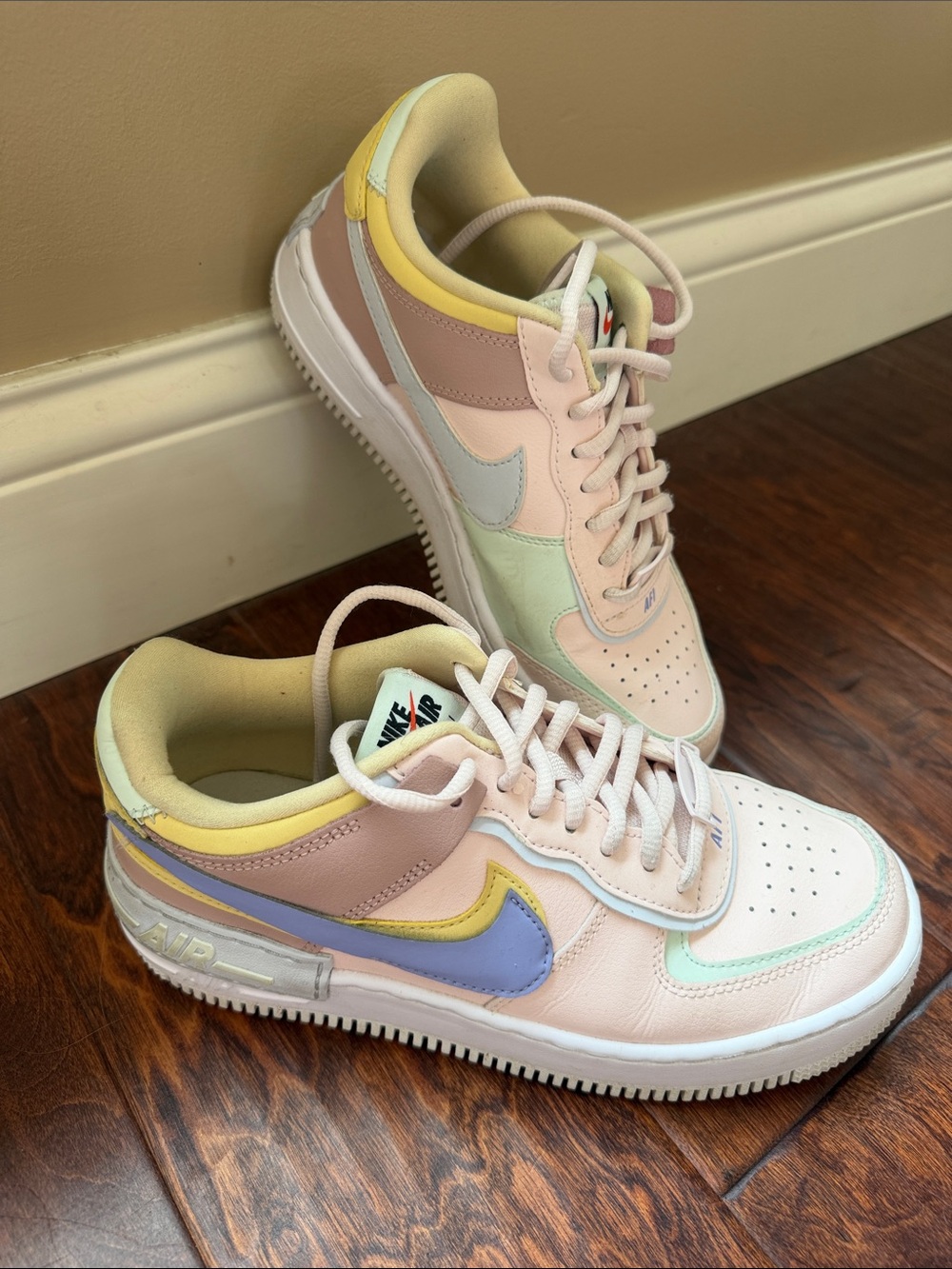 Nike Women's Pastel Multicolor Air Force 1 - Pink, Lilac, Yellow, Mint